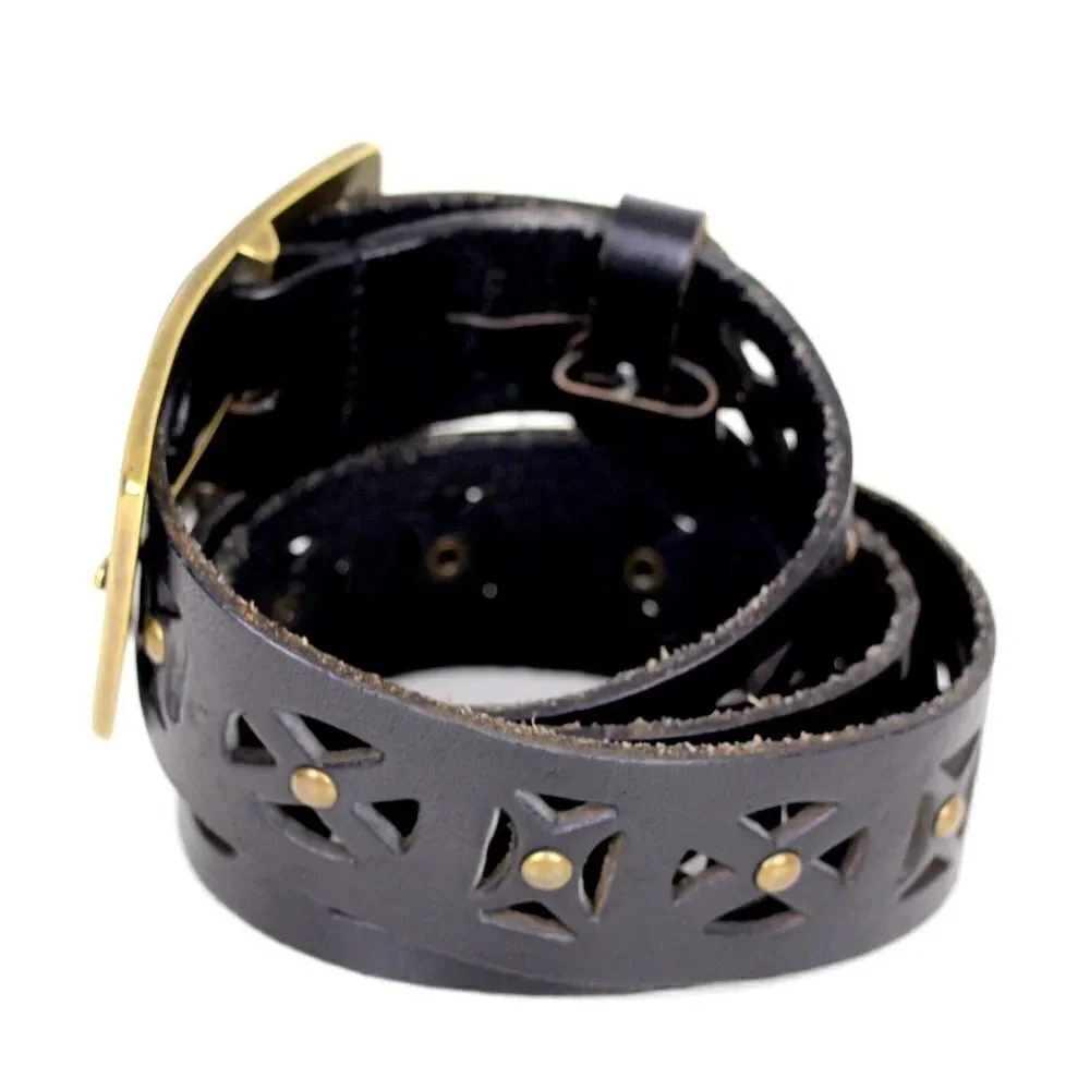 Nicole Miller BROWN GENUINE LEATHER 1 5/8